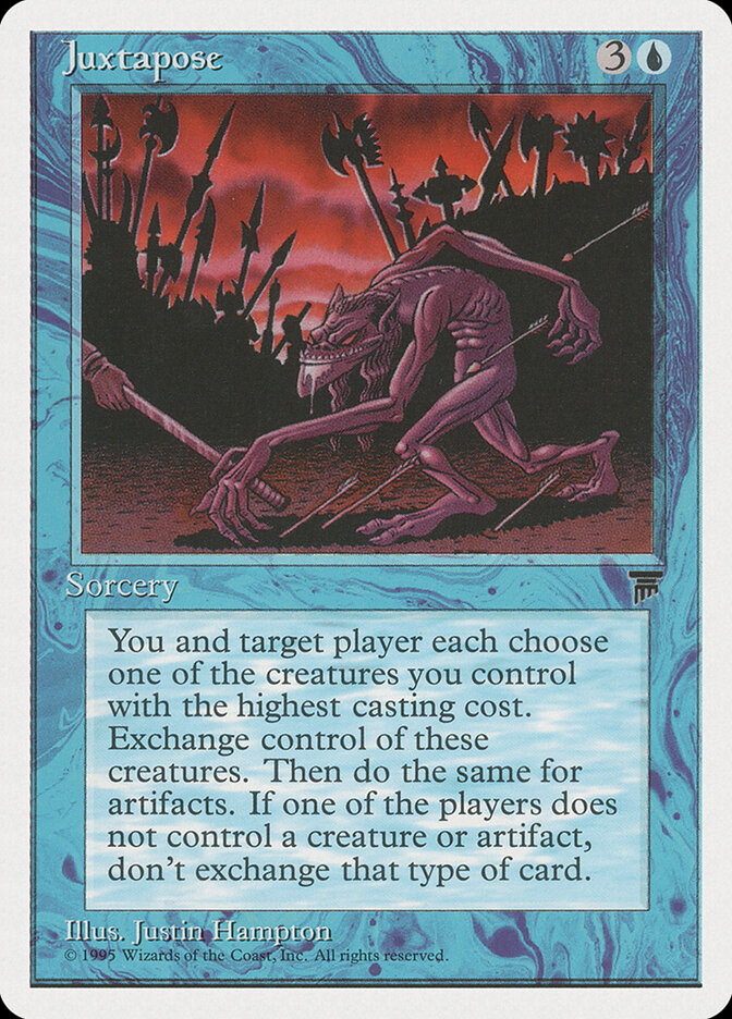 Juxtapose card front