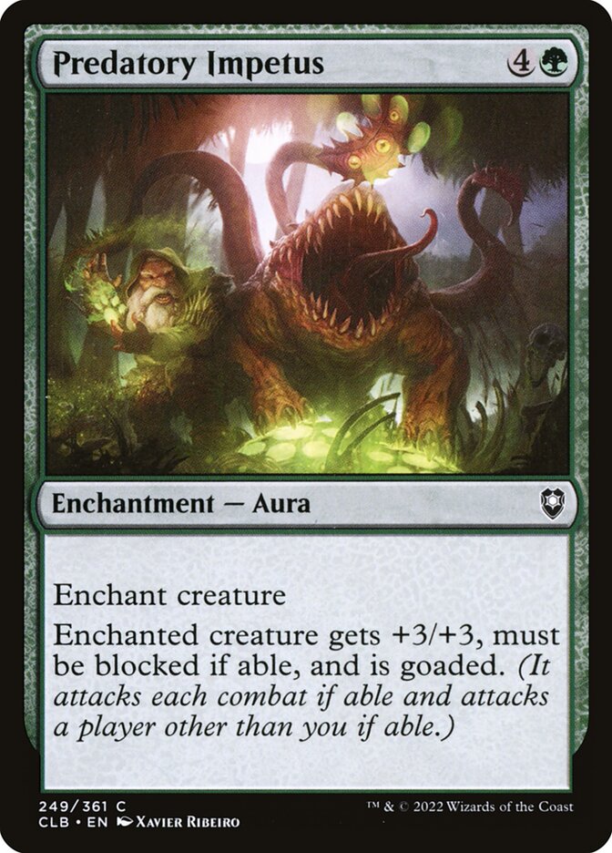 Predatory Impetus card front
