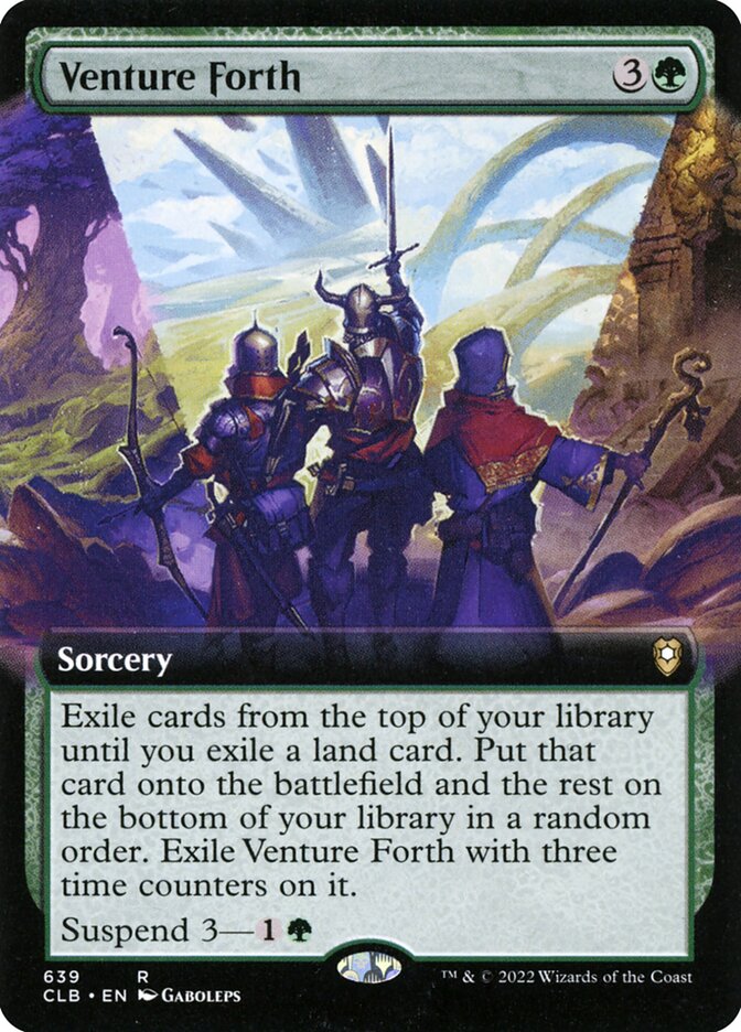 Venture Forth card front