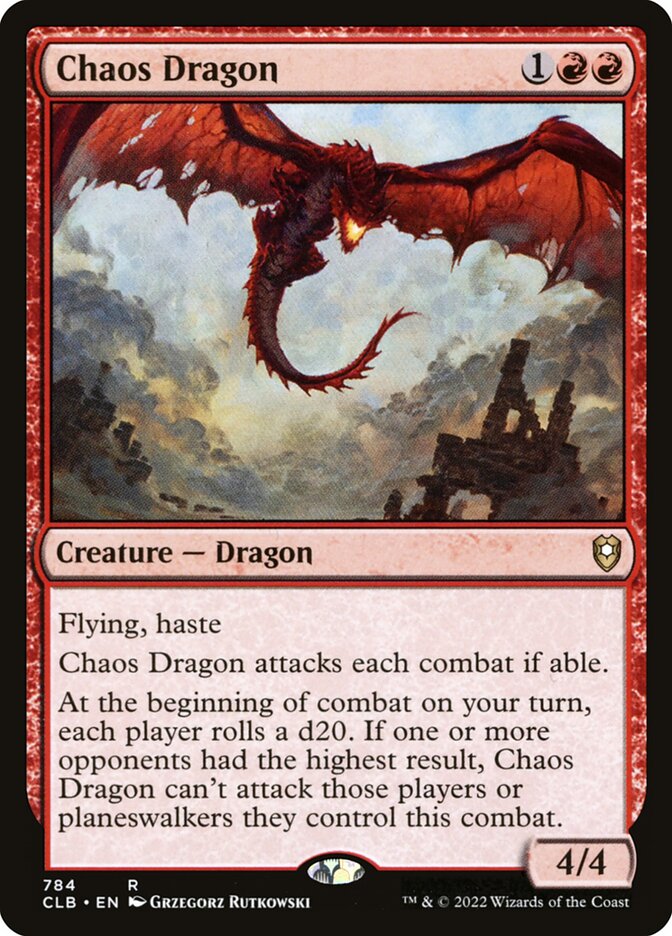 Chaos Dragon card front