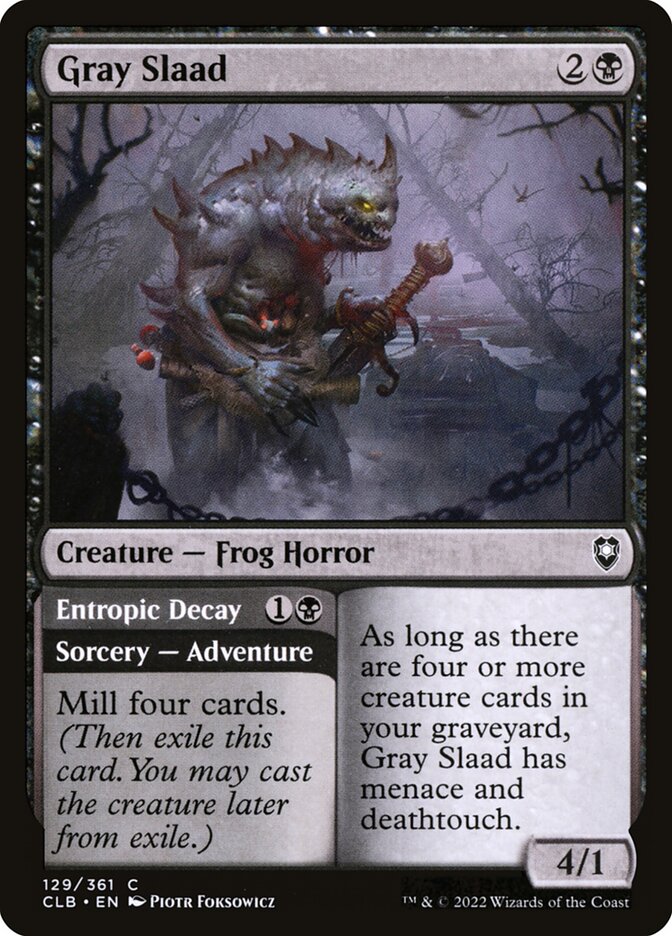 Gray Slaad card front