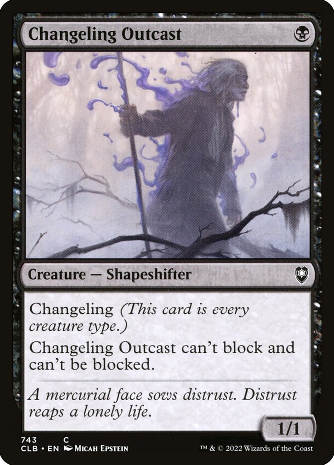 Changeling Outcast card front