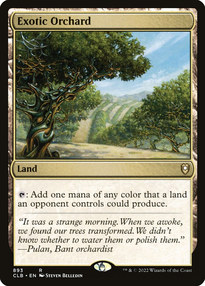 Exotic Orchard card front
