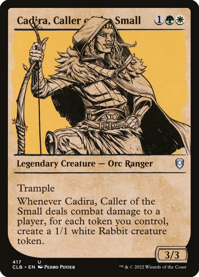Cadira, Caller of the Small card front