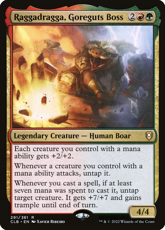 Raggadragga, Goreguts Boss card front