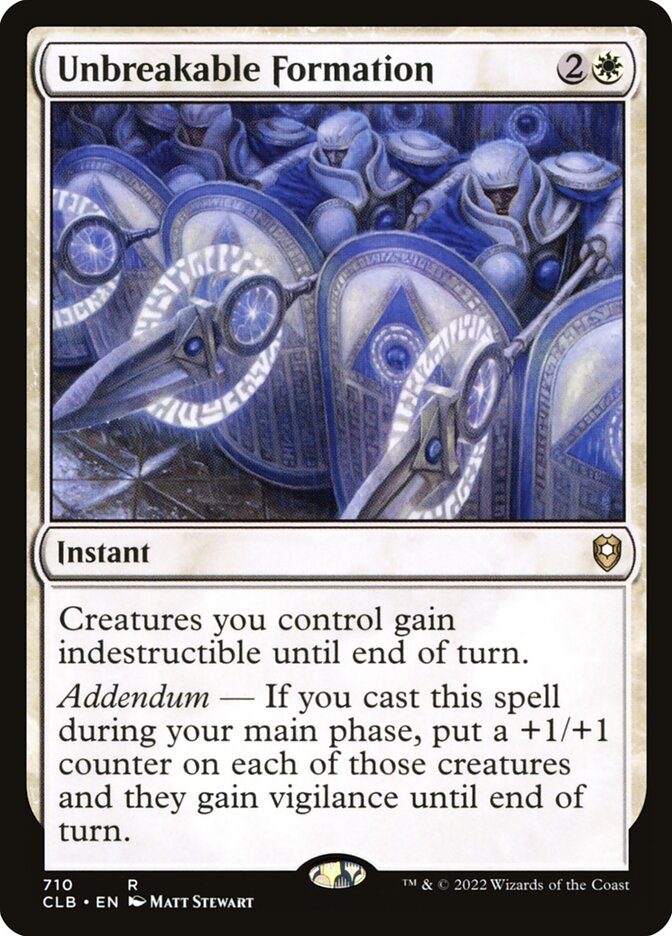 Unbreakable Formation card front