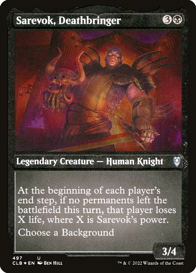 Sarevok, Deathbringer card front