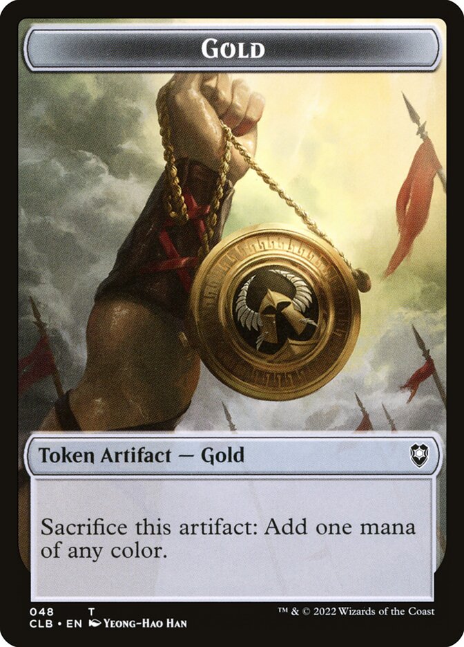 Gold card front