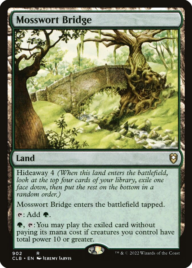 Mosswort Bridge card front