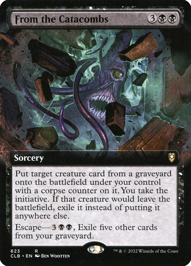 From the Catacombs card front