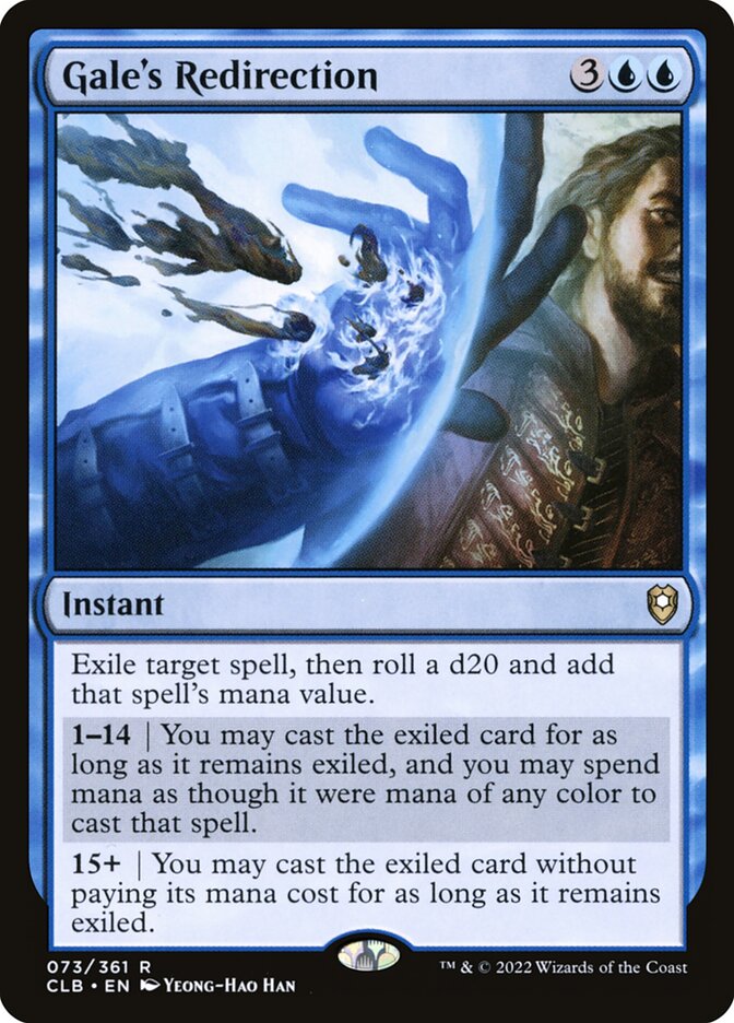 Gale's Redirection card front