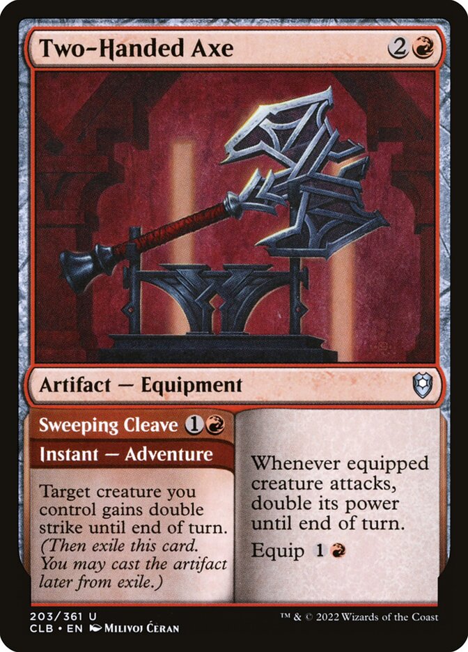 Two-Handed Axe card front