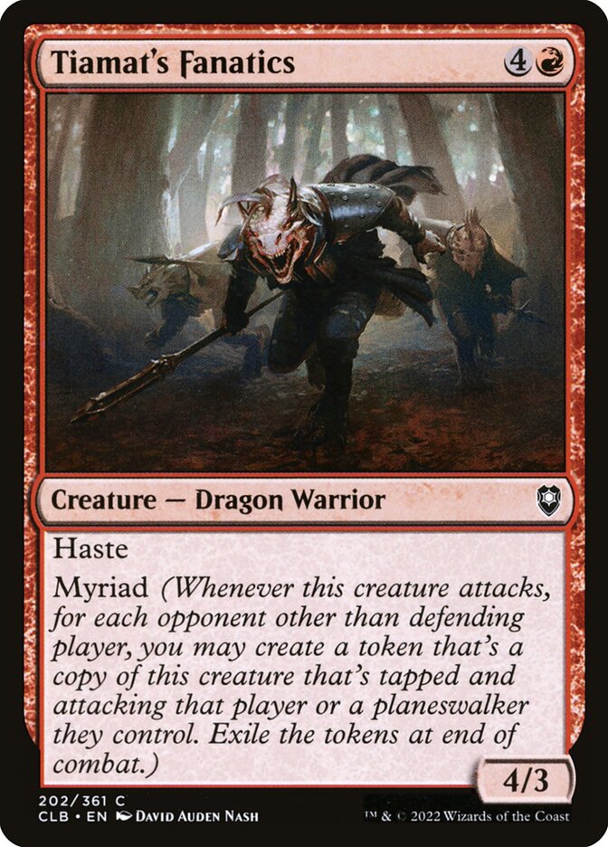 Tiamat's Fanatics card front