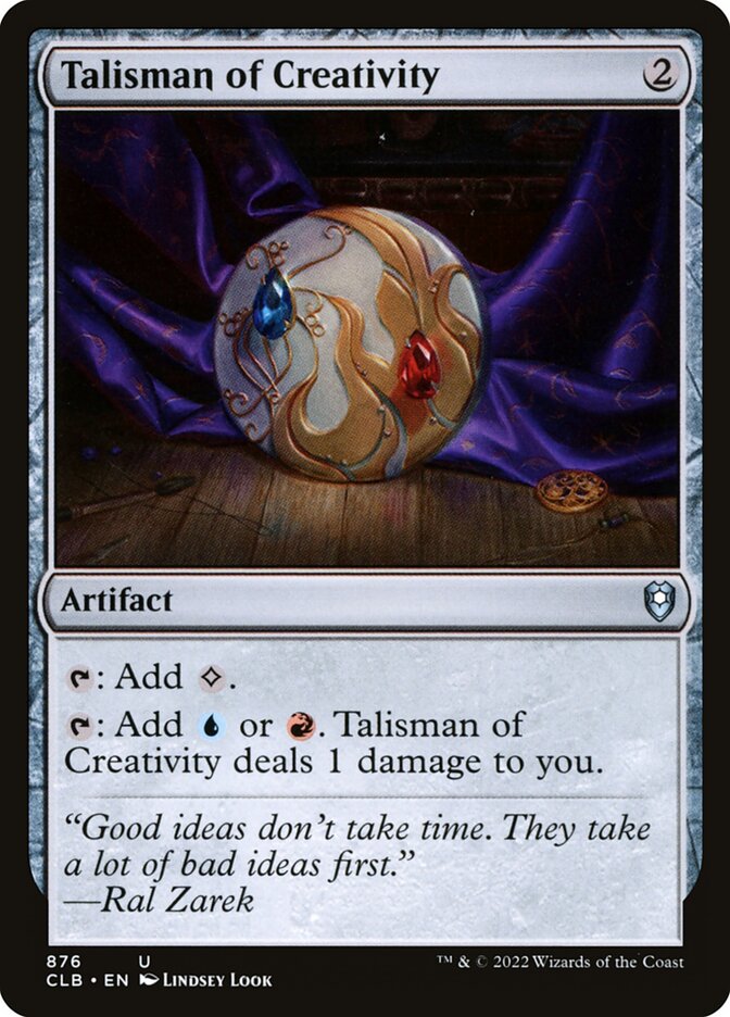 Talisman of Creativity card front