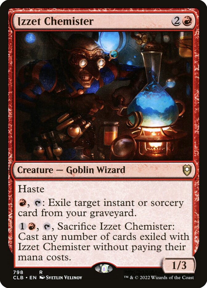Izzet Chemister card front