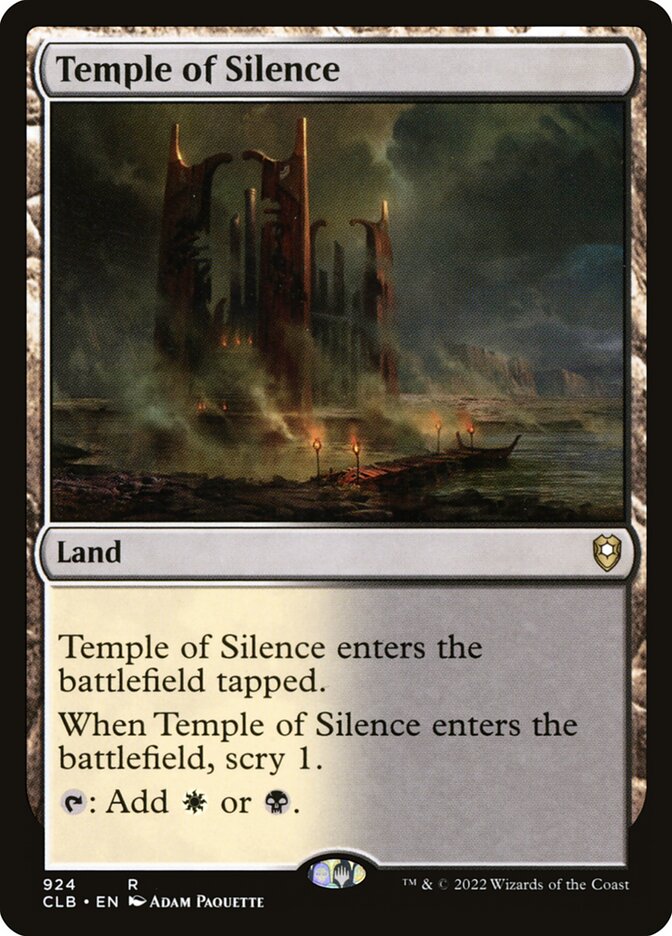 Temple of Silence card front
