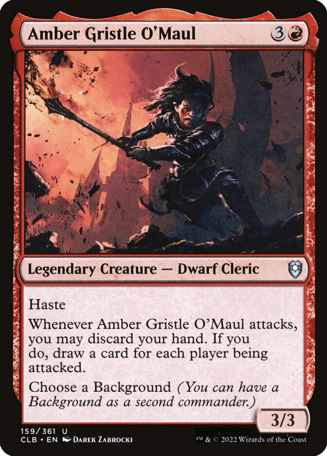 Amber Gristle O'Maul card front