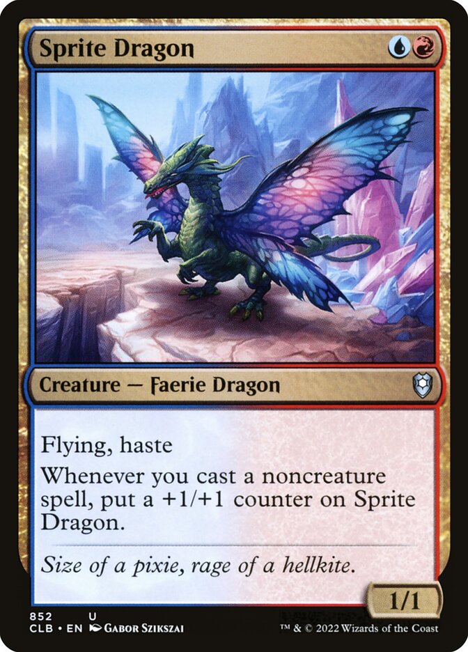 Sprite Dragon card front