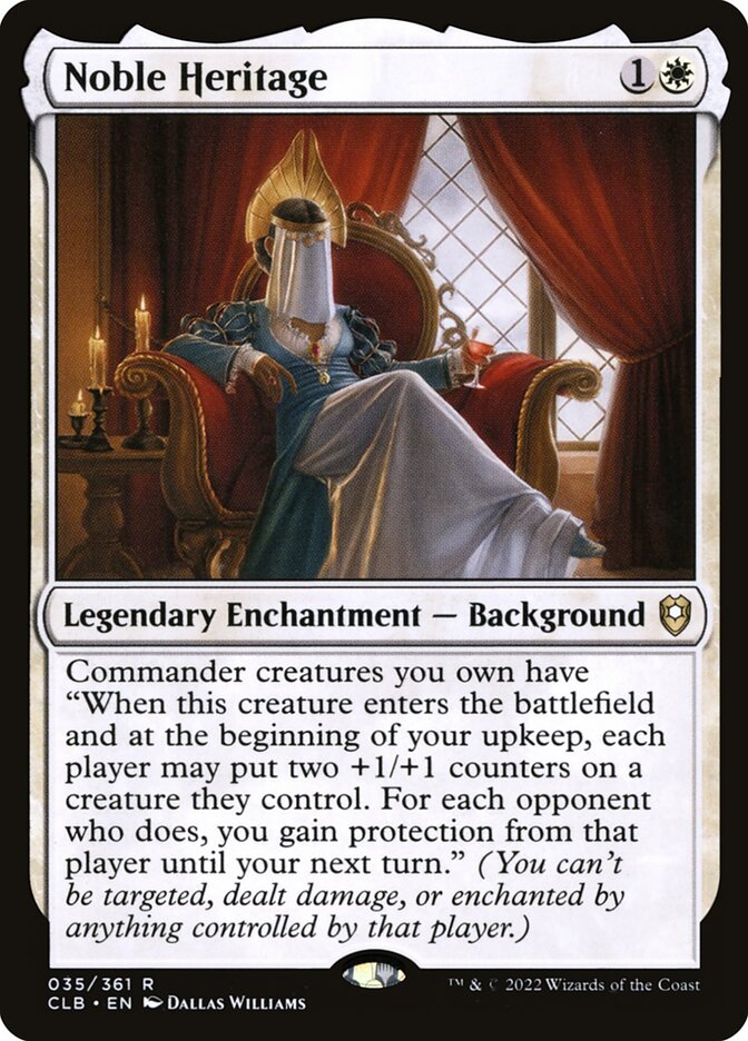 Noble Heritage card front