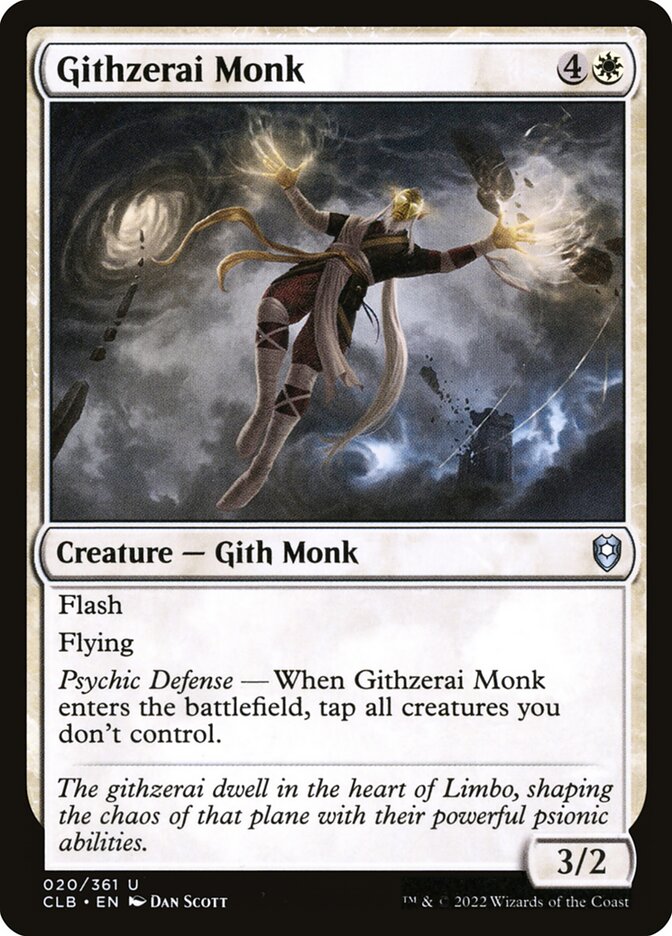 Githzerai Monk card front