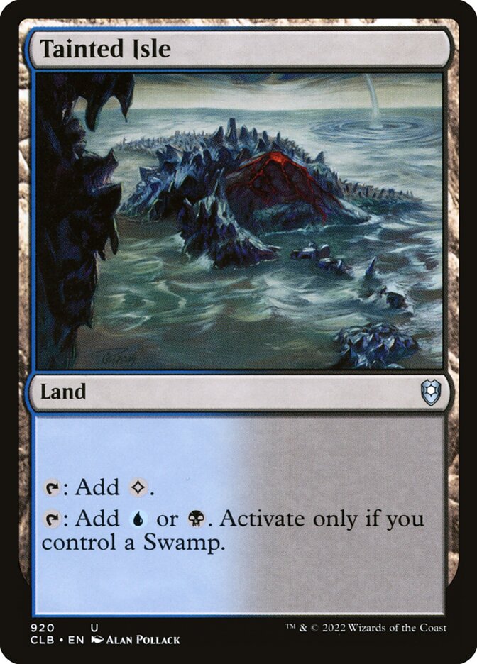 Tainted Isle card front
