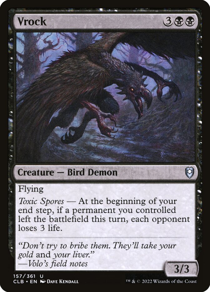 Vrock card front