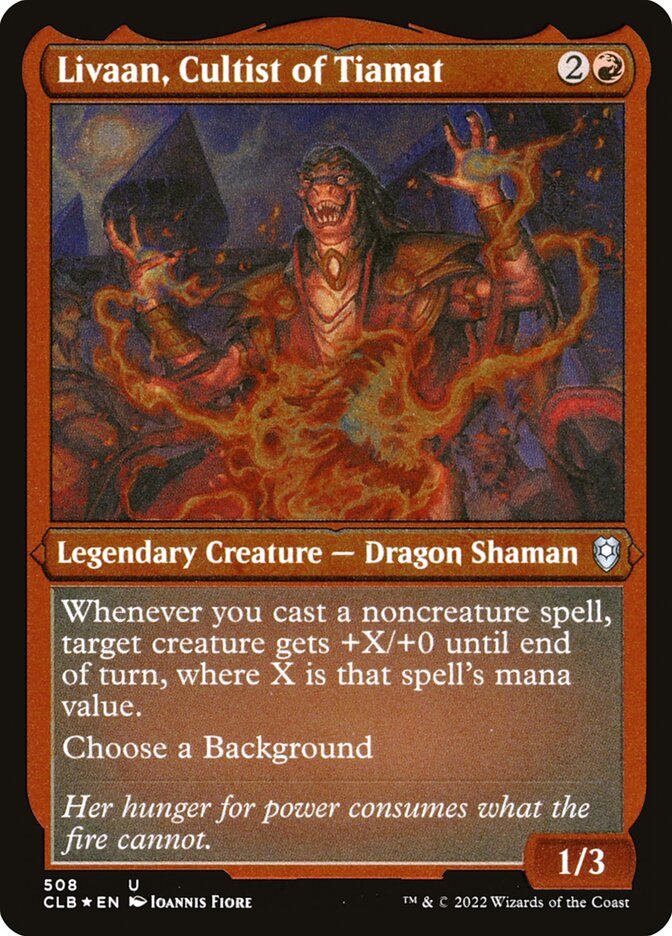Livaan, Cultist of Tiamat card front