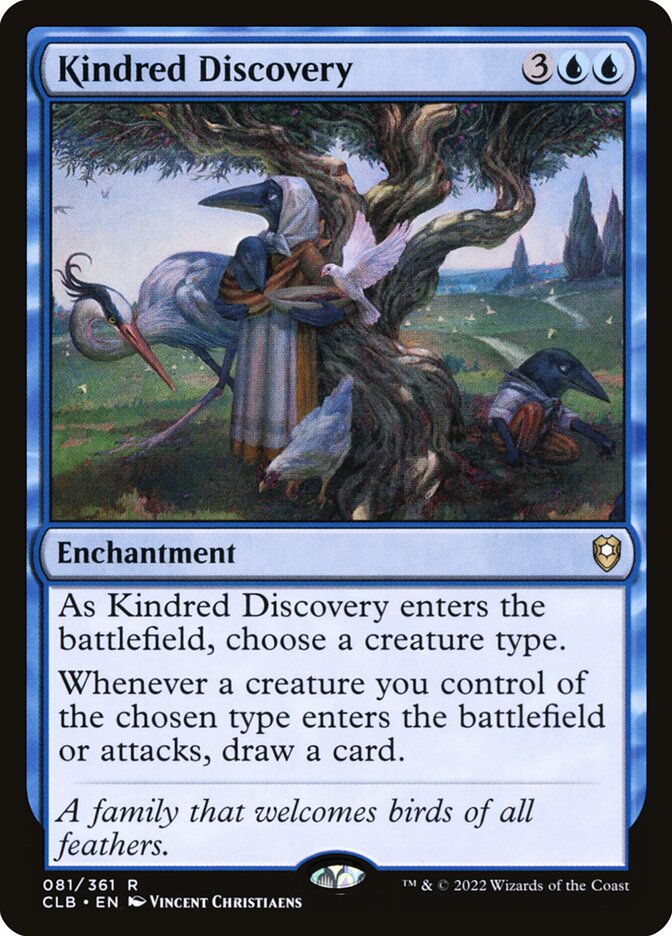 Kindred Discovery card front
