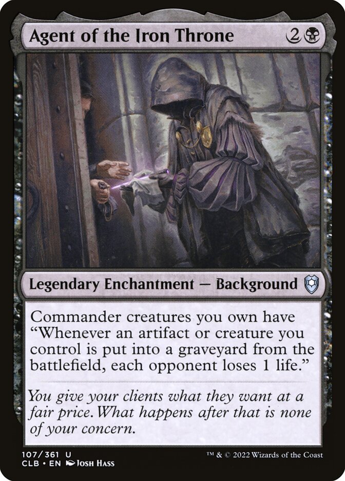 Agent of the Iron Throne card front