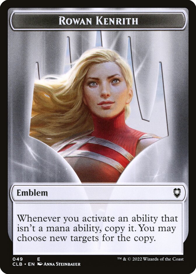 Rowan Kenrith Emblem card front