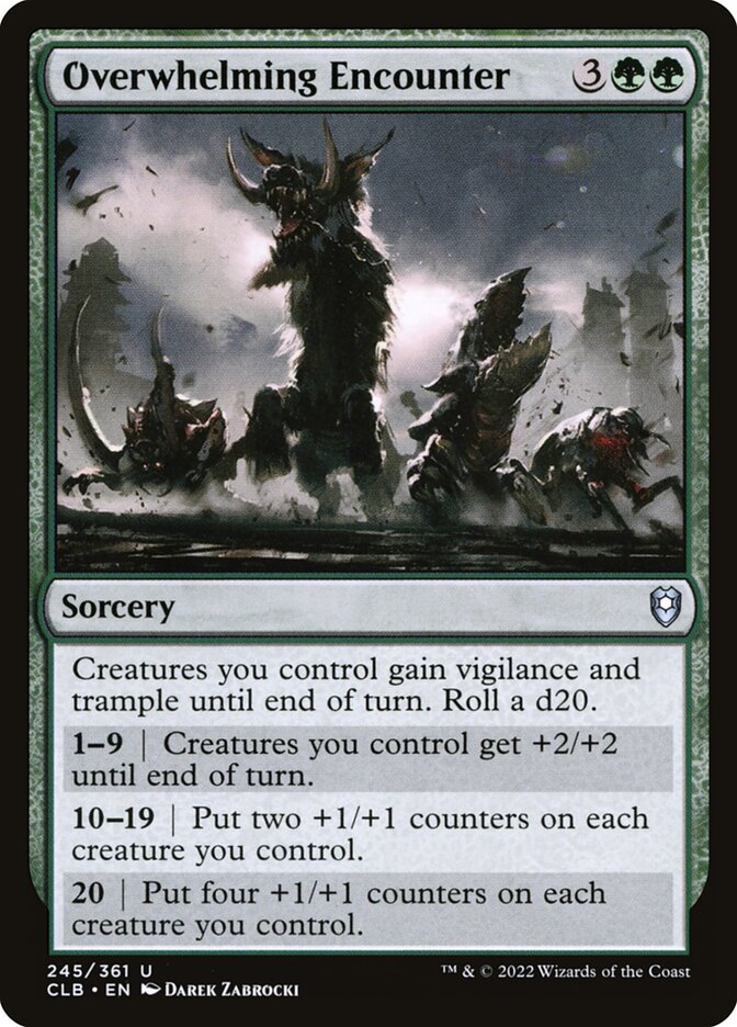 Overwhelming Encounter card front