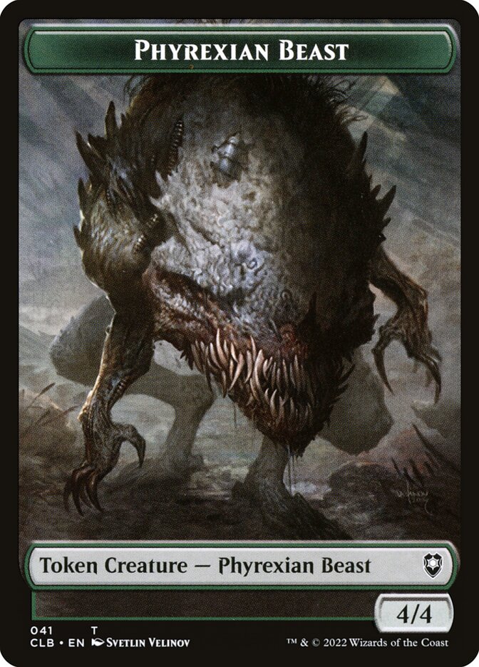 Phyrexian Beast card front