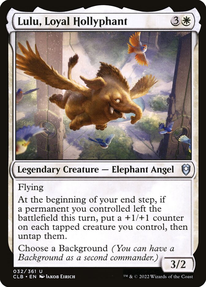 Lulu, Loyal Hollyphant card front