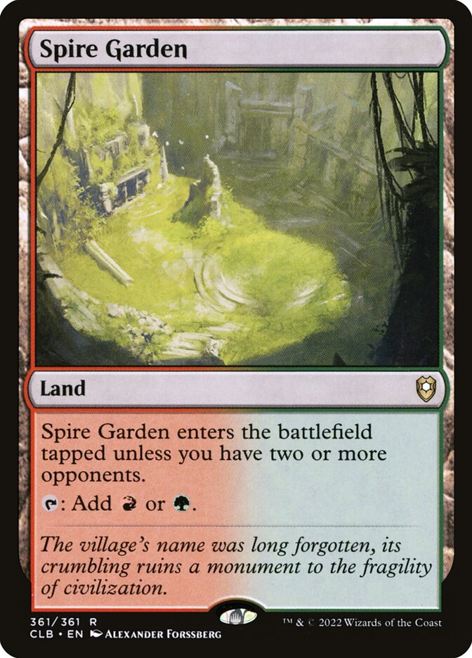Spire Garden card front