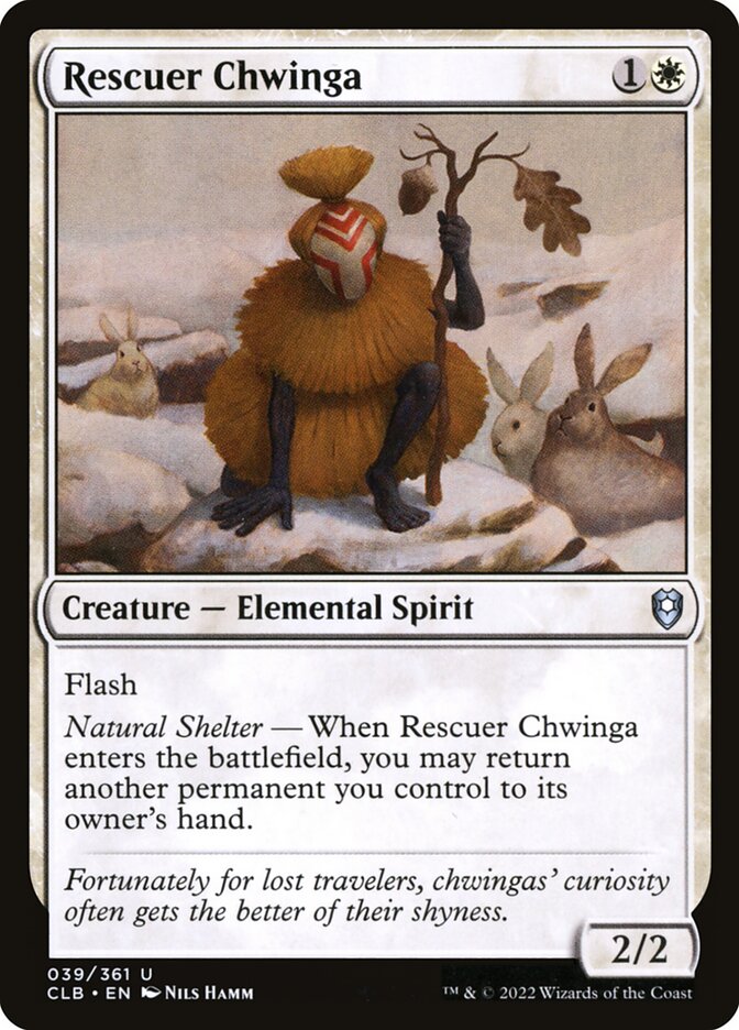 Rescuer Chwinga card front