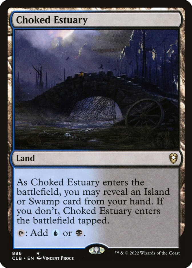 Choked Estuary card front
