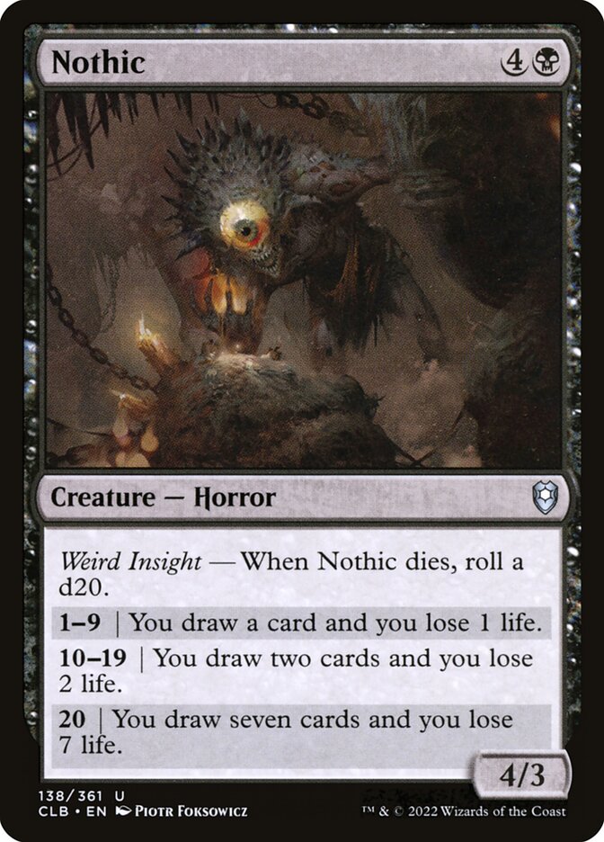 Nothic card front