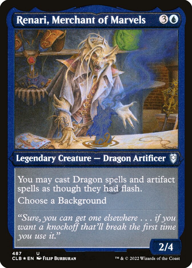 Renari, Merchant of Marvels card front