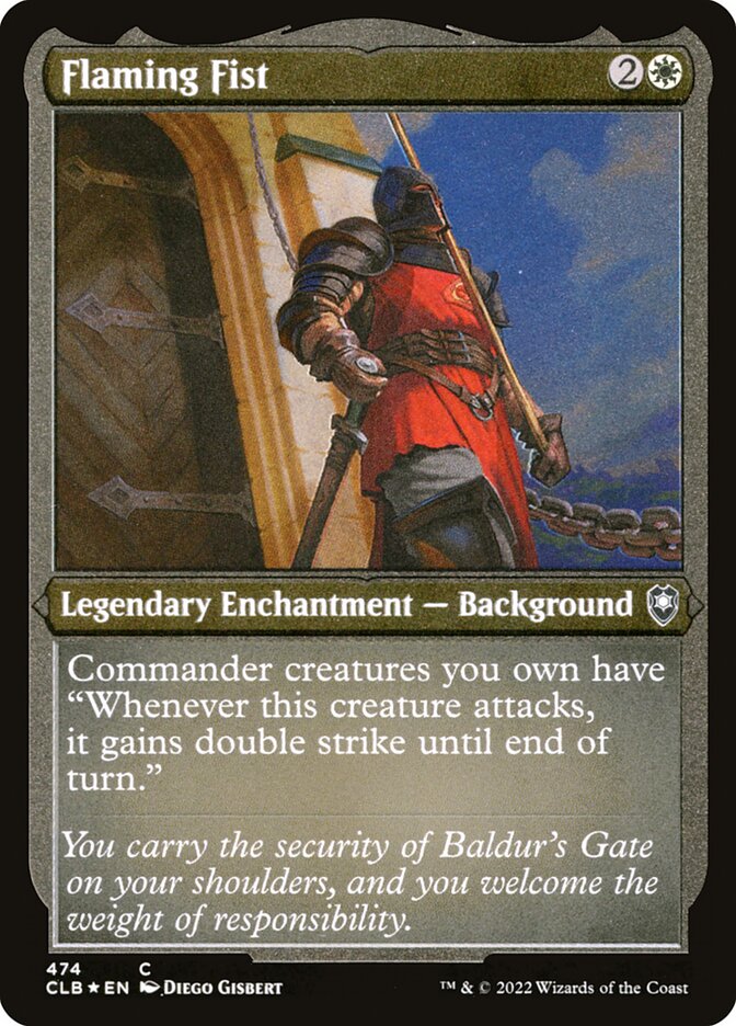 Flaming Fist card front