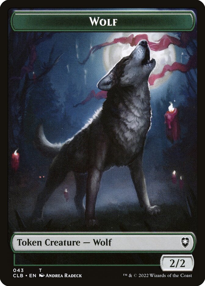 Wolf card front