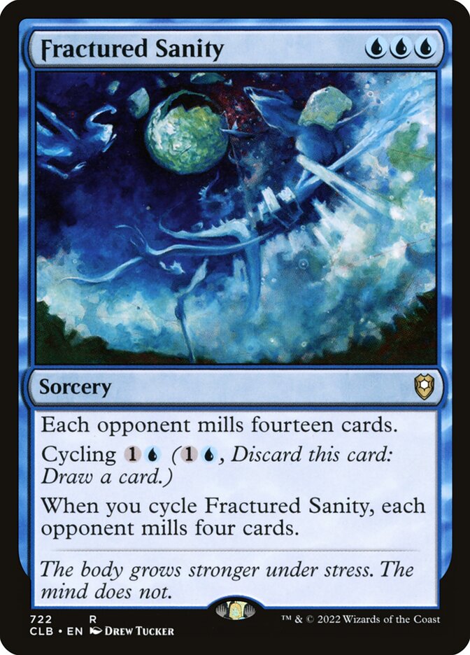 Fractured Sanity card front