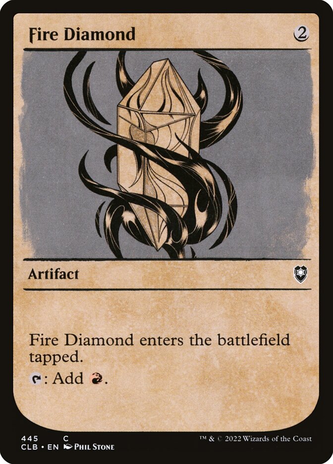 Fire Diamond card front