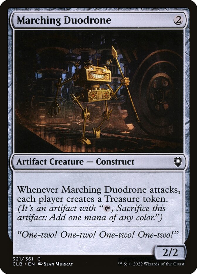 Marching Duodrone card front