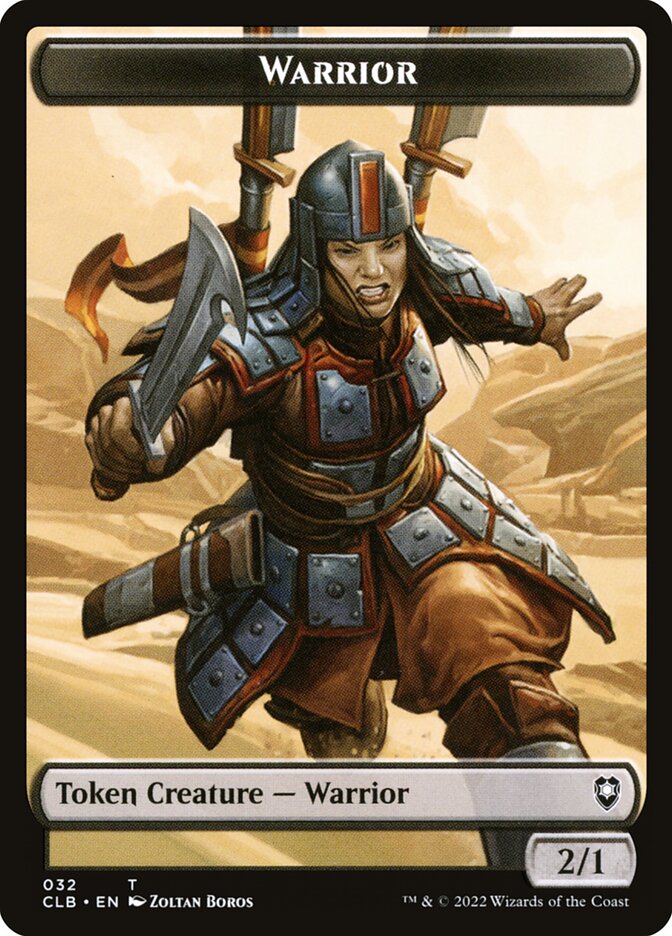 Warrior card front