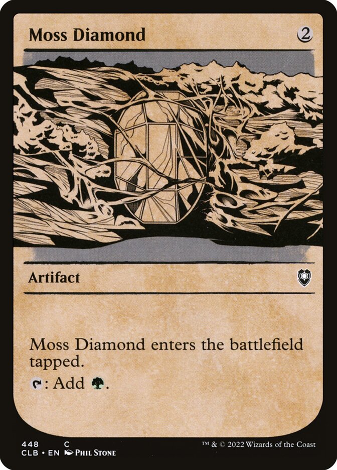 Moss Diamond card front