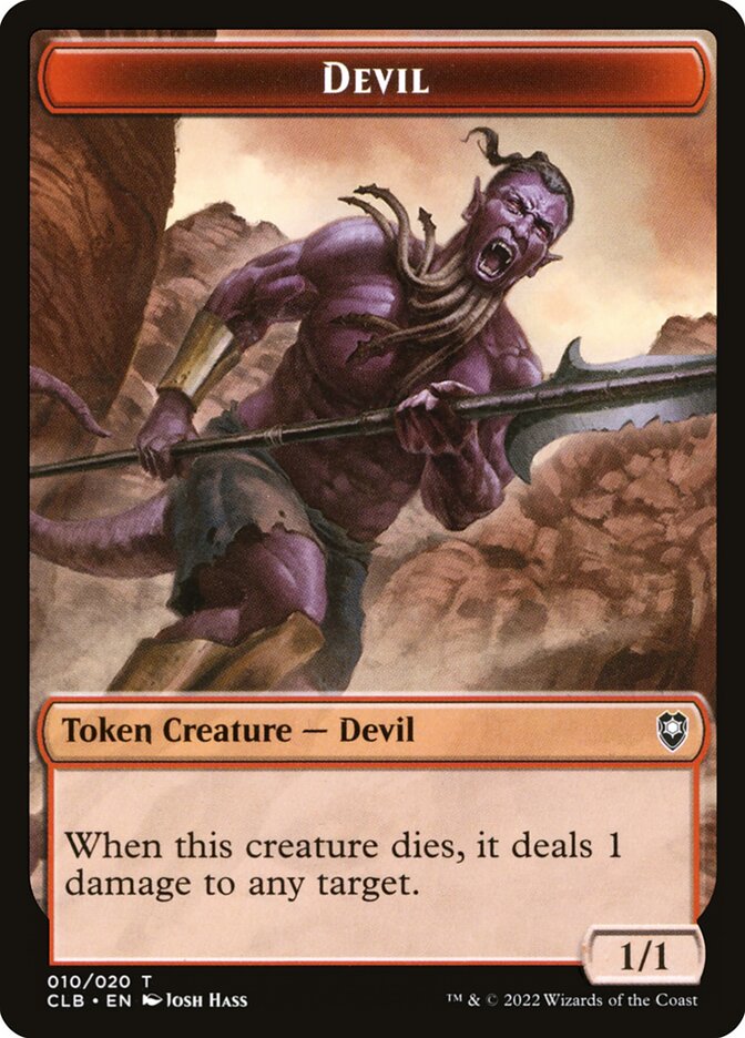 Devil card front