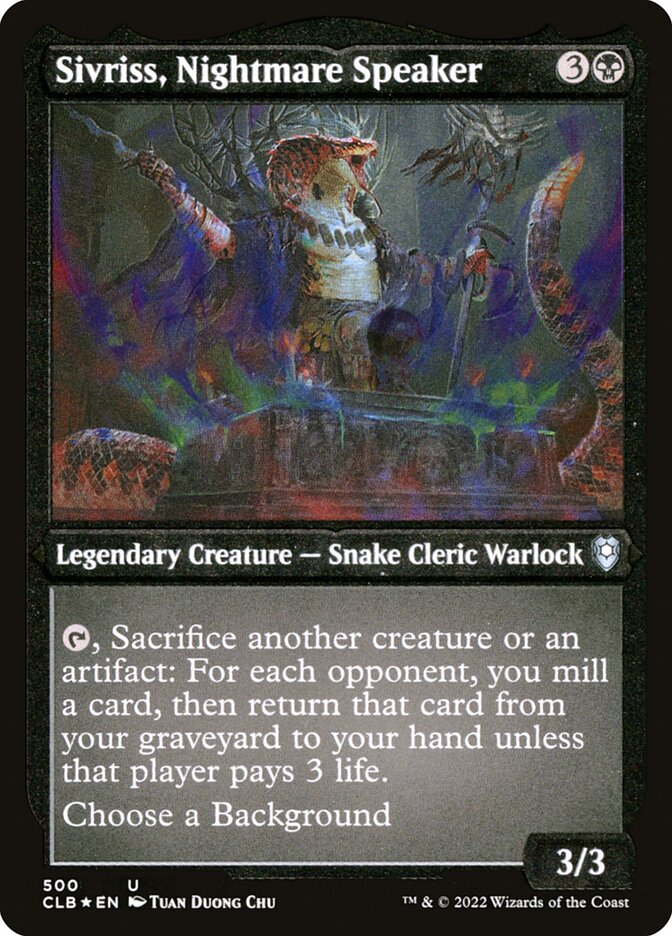 Sivriss, Nightmare Speaker card front
