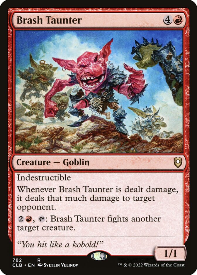 Brash Taunter card front
