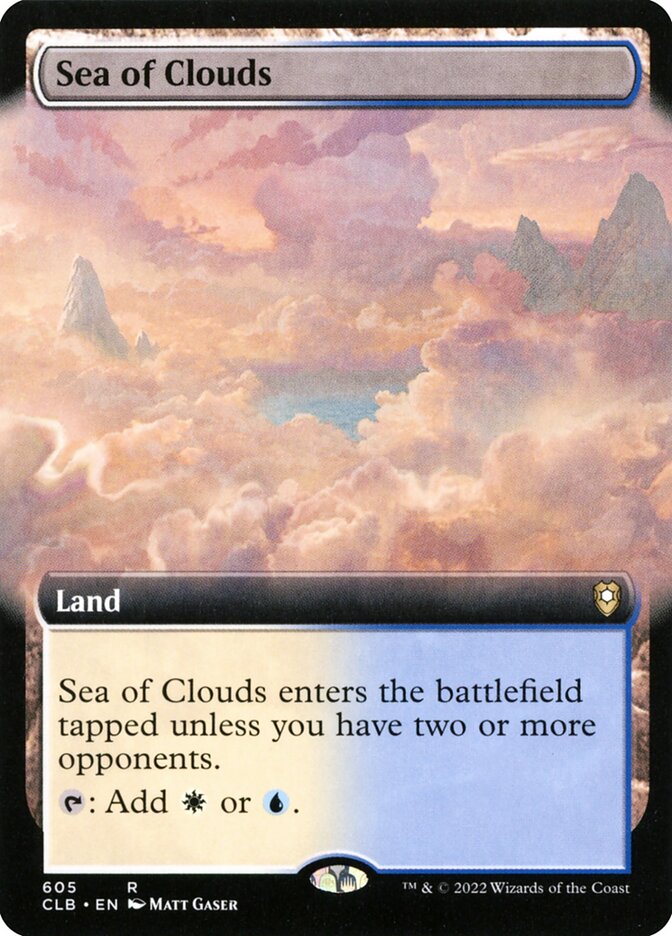 Sea of Clouds card front