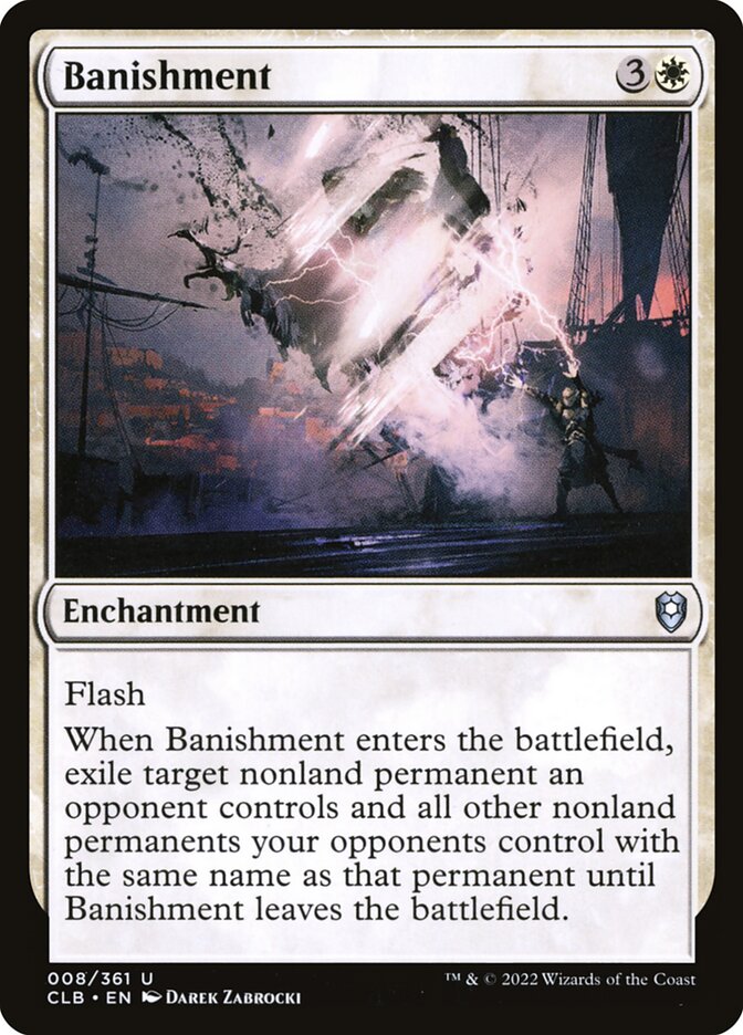 Banishment card front